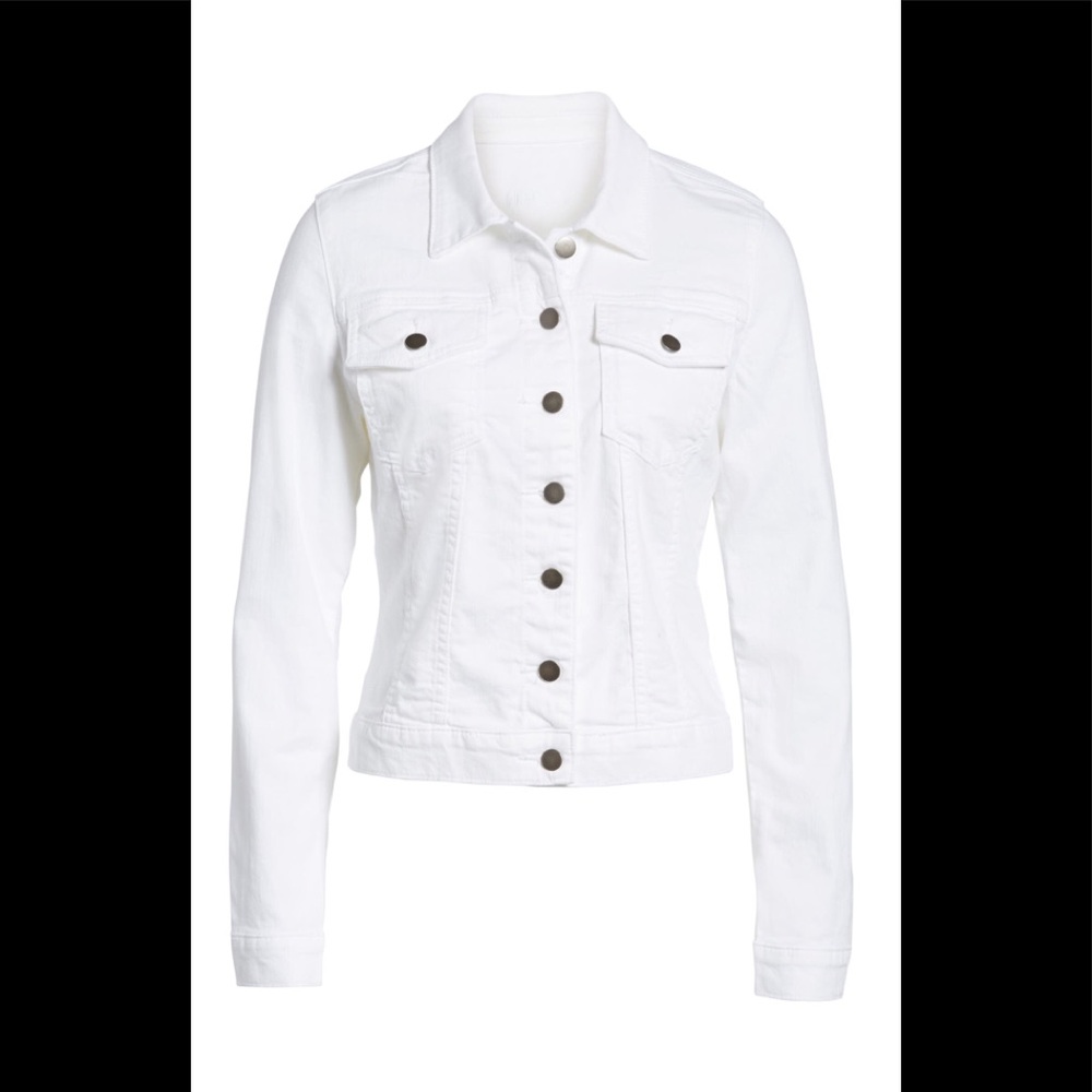 Kut from the Kloth white jean jacket